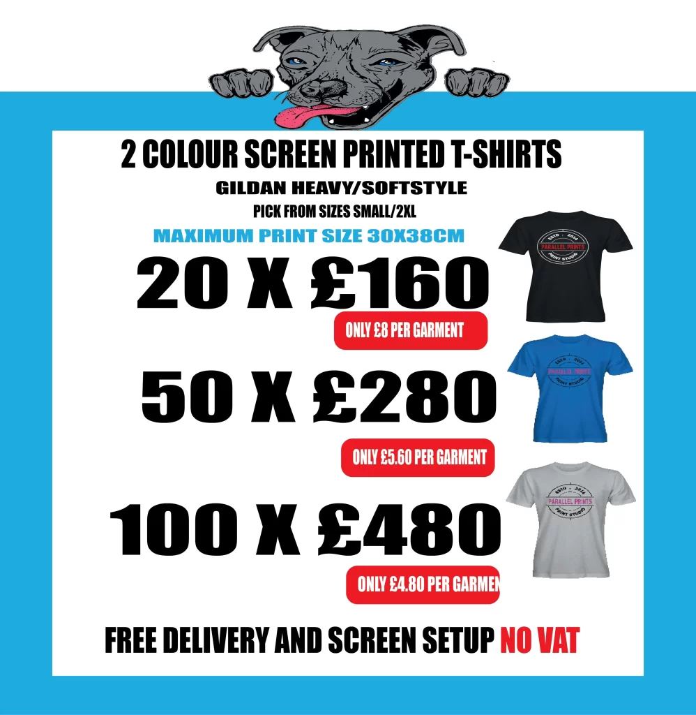 Parallel Prints screen printed t-shirt deals